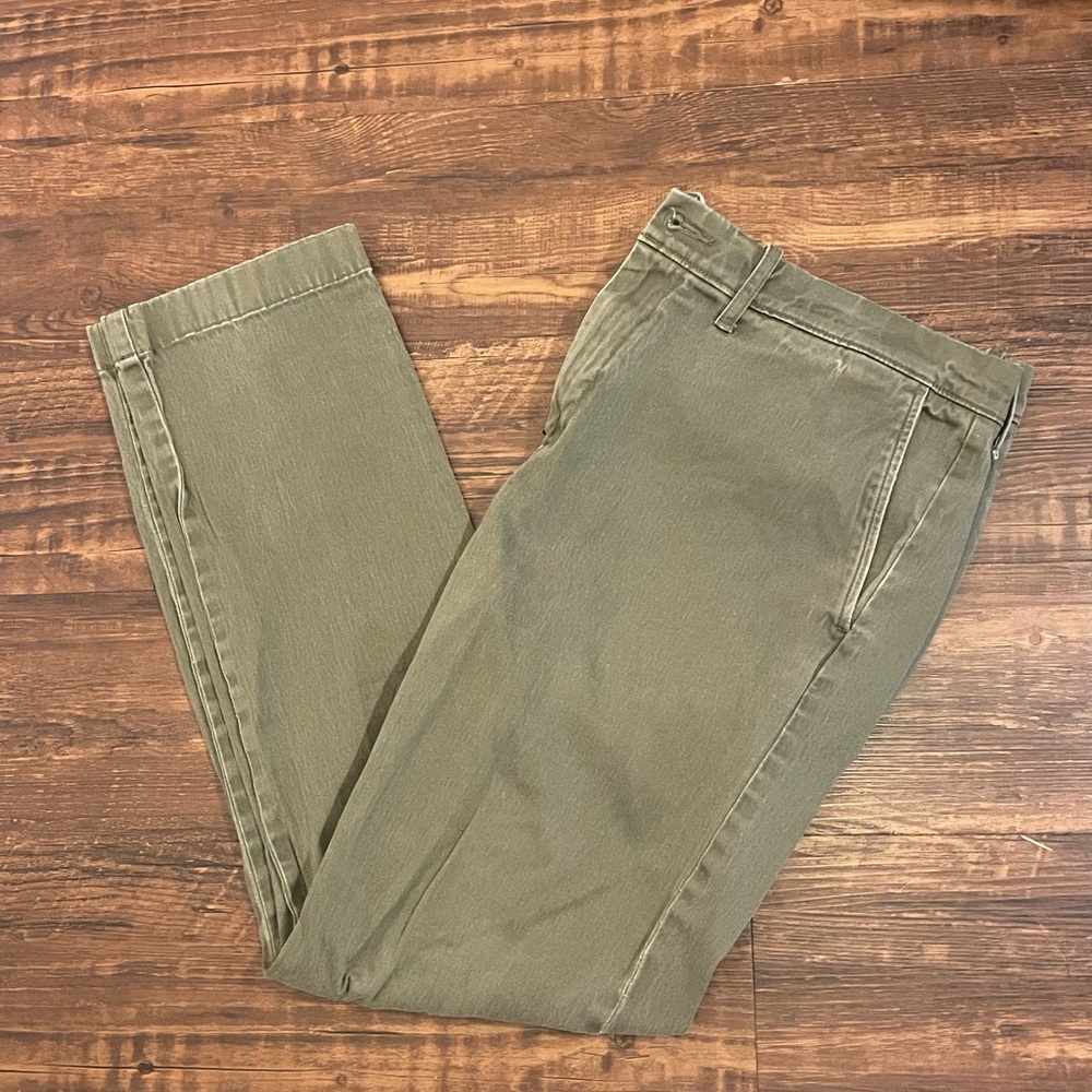 J. Crew Men's Olive Chinos